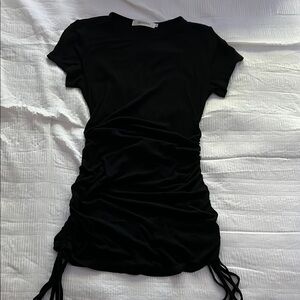 Black Ruched Dress